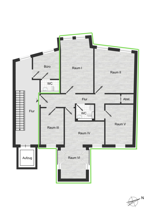 Grundriss Nr. 02 - 1. OG